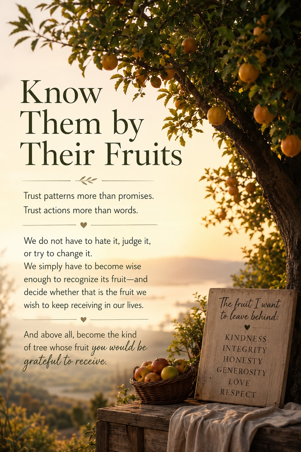 Know Them by Their Fruits
